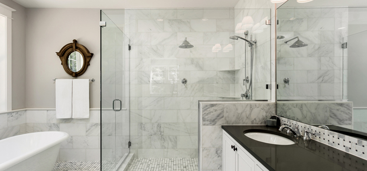 bathroom shower door installation in Riverbank