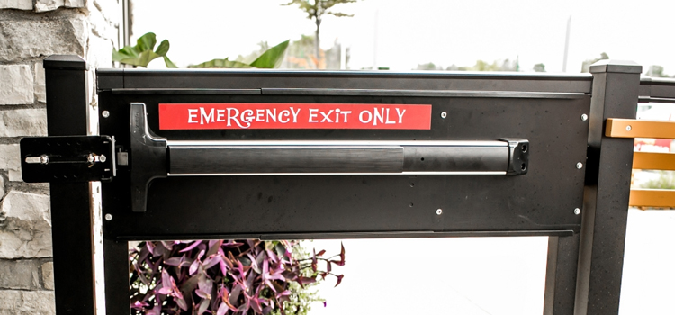 emergency push bar installation in Riverbank