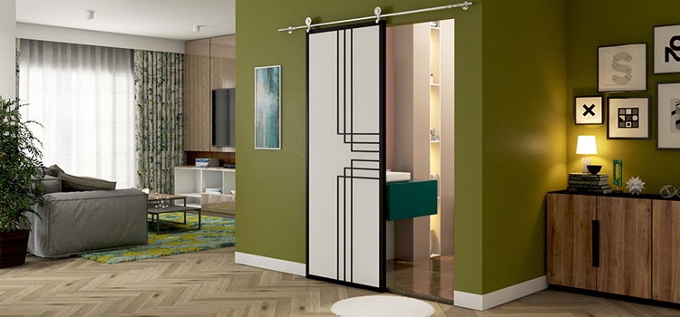sliding bathroom door installation in Riverbank